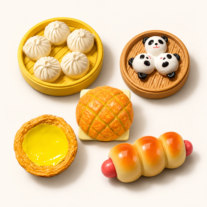 A range of designs from the Hong Kong Foodie Magnet Collection