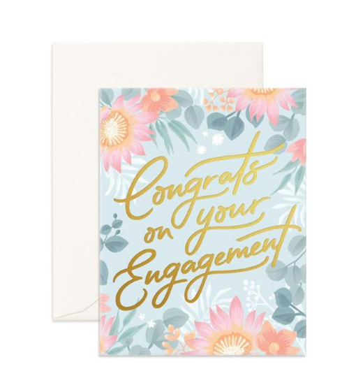 "Congrats Engagement" Greeting Card