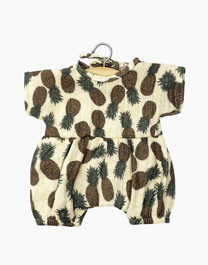 Product image of Babies – Noa cotton gauze romper Pineapple | for Minikane 28cm Babies dolls and babies
