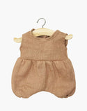 Babies – Noa romper in hazelnut washed linen | for Minikane Gordis 34 & 37cm  dolls and babies