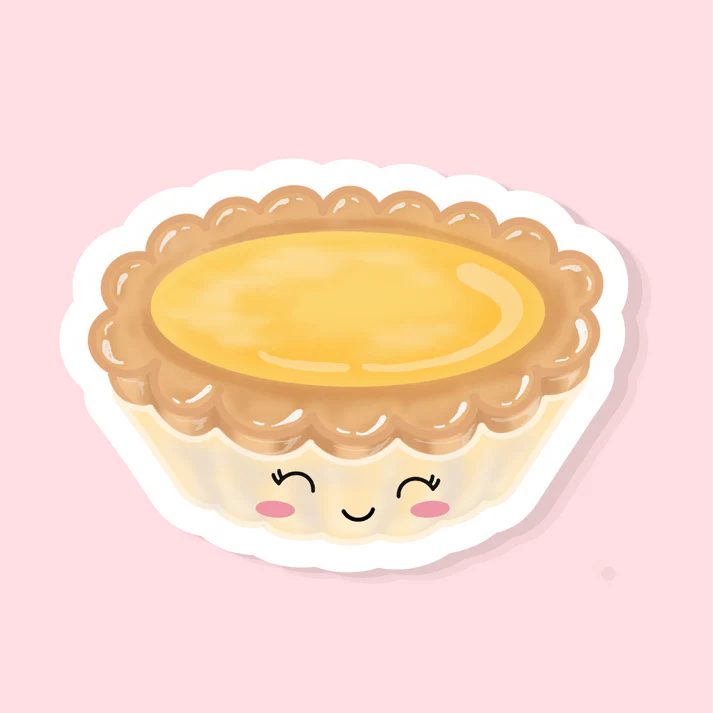 Egg Tart - Matte Vinyl Sticker