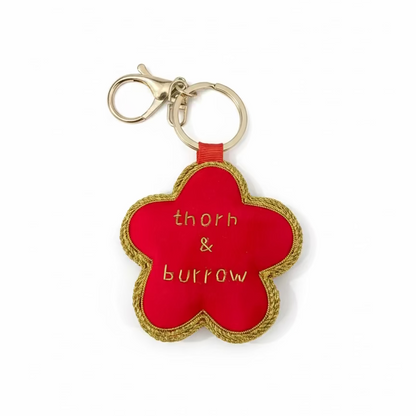 EMBROIDERED Bag Charm : Bauhinia Flower