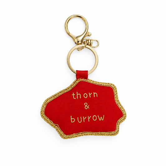 EMBROIDERED Bag Charm : Junk Boat