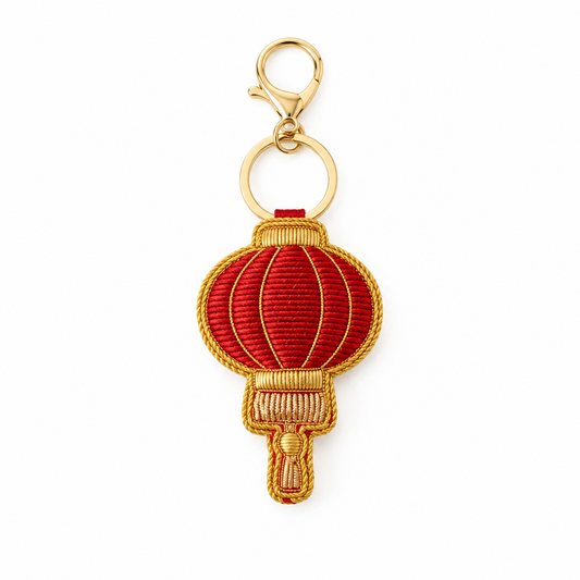 EMBROIDERED Bag Charm : Lantern