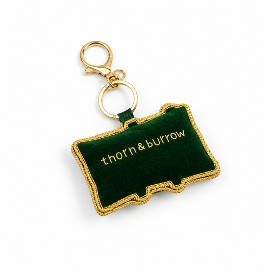 EMBROIDERED Bag Charm : Tram