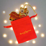 EMBROIDERED ORNAMENT : Lion - Thorn and Burrow