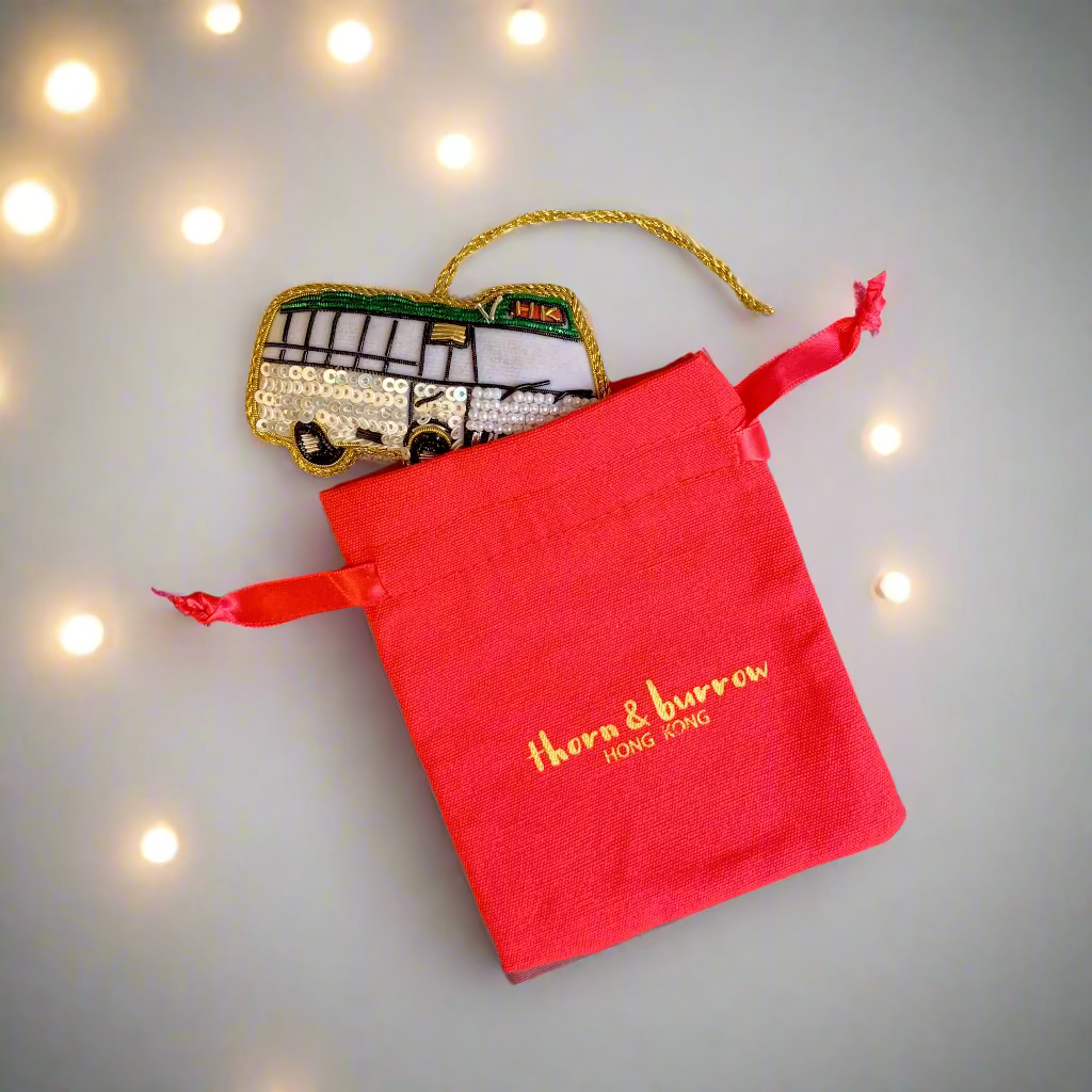 EMBROIDERED ORNAMENT : Minibus