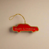 EMBROIDERED ORNAMENT : Taxi - Thorn and Burrow