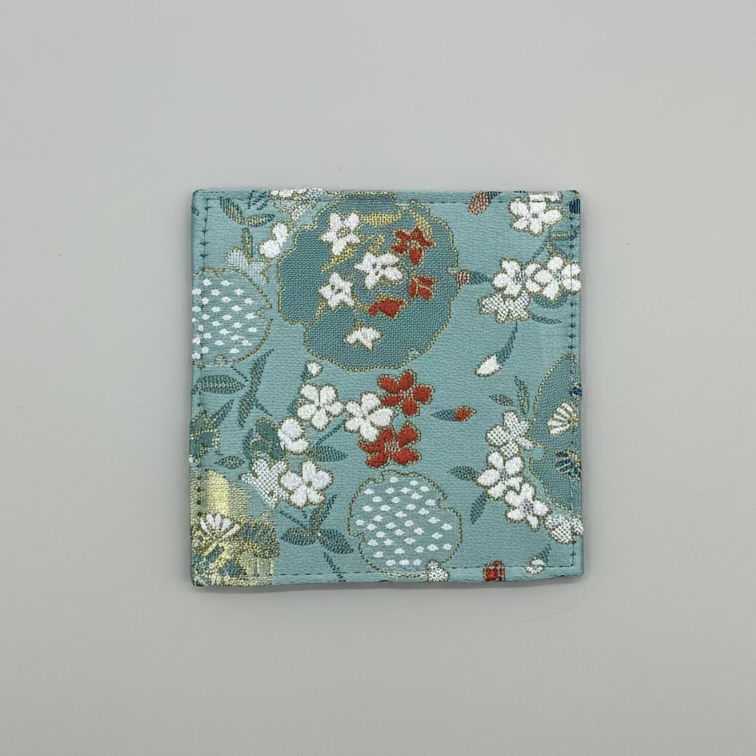 Handmade Brocade Single Coaster - Thorn and Burrow