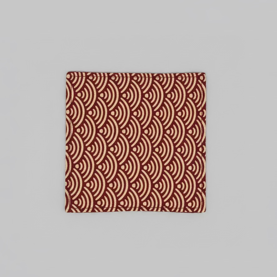 Handmade Brocade Single Coaster - Thorn and Burrow