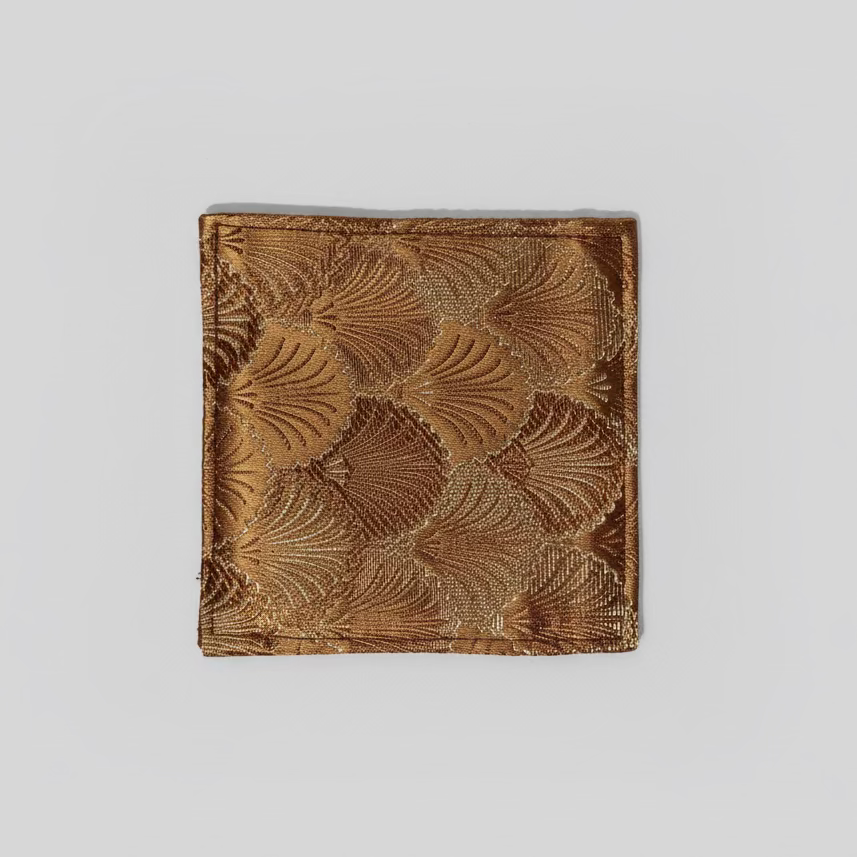 Handmade Brocade Single Coaster - Thorn and Burrow