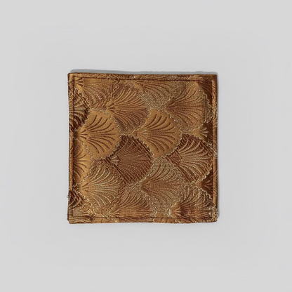 Handmade Brocade Single Coaster - Thorn and Burrow
