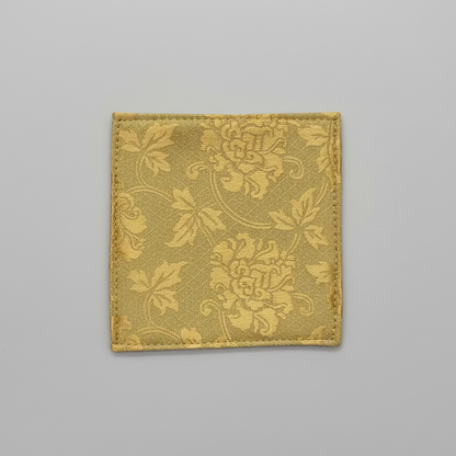 Handmade Brocade Single Coaster - Thorn and Burrow