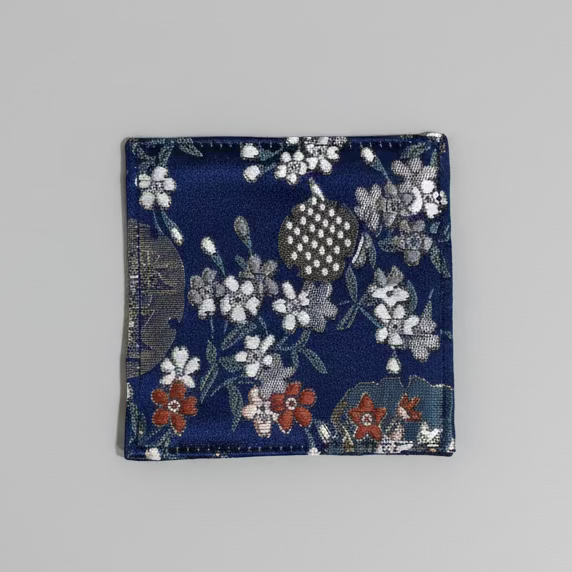 Handmade Brocade Single Coaster - Thorn and Burrow
