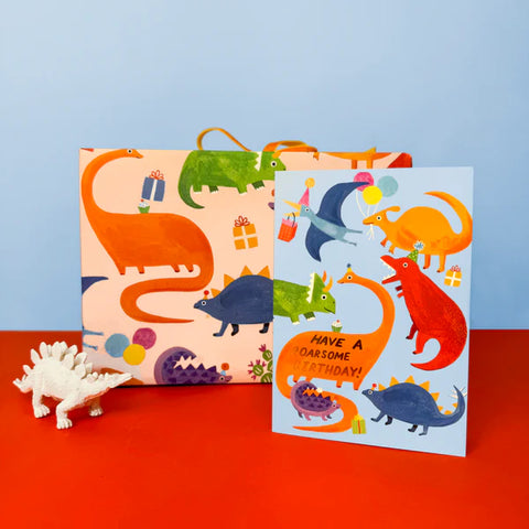" Roarsome Dinosaur " Greeting Card