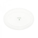 New HK Toile Oval Platter - Green & Gold