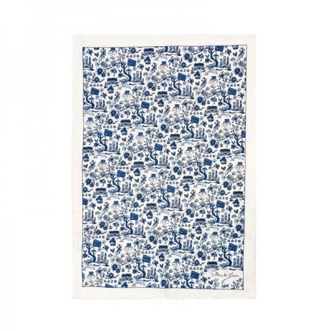 New HK Toile Tea Towel