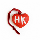 Hong Kong Heart Wooden Ornament