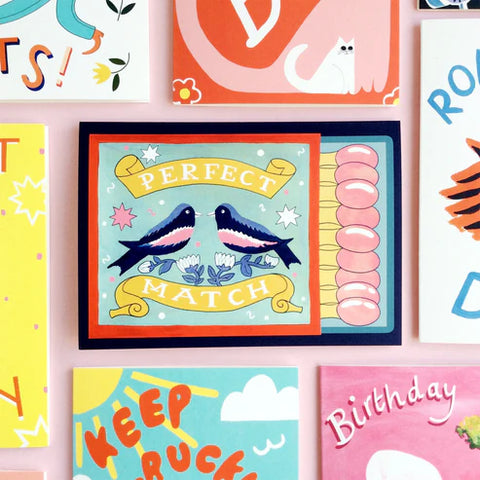 " Perfect Match " Greeting Card