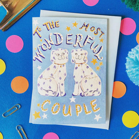 " Wonderful Couple " Greeting Card