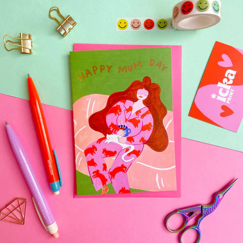 " Happy Mum Day " Greeting Card