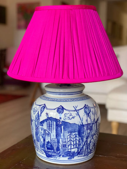 Product image of Hong Kong Homage Ginger Jar Lamp Base in Imperial Blue - The Ginger Jar Lamp Co.