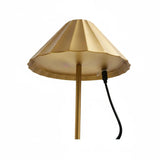 Brass Scallop Rechargeable Lamp