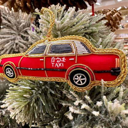 EMBROIDERED ORNAMENT : Taxi - Thorn and Burrow