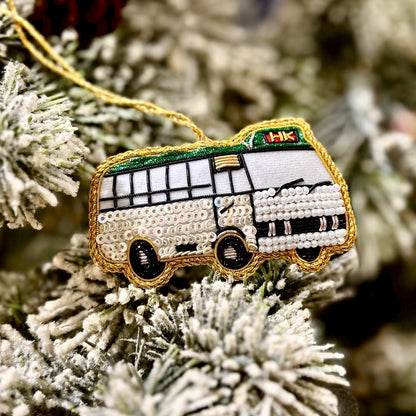 EMBROIDERED ORNAMENT : Minibus
