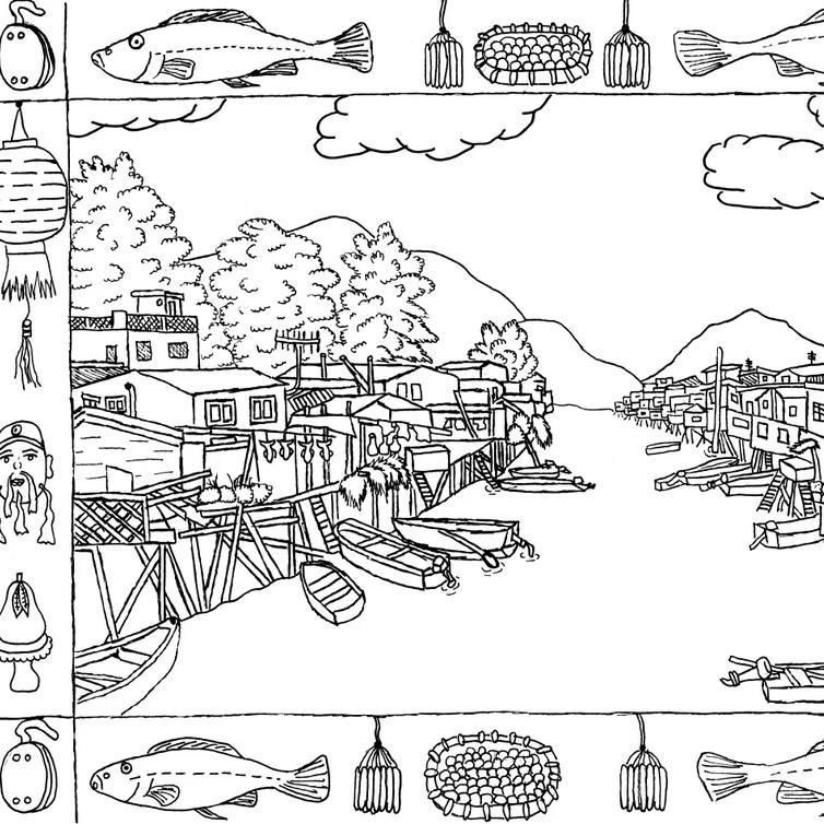 Product image of Hong Kong Coloring Book