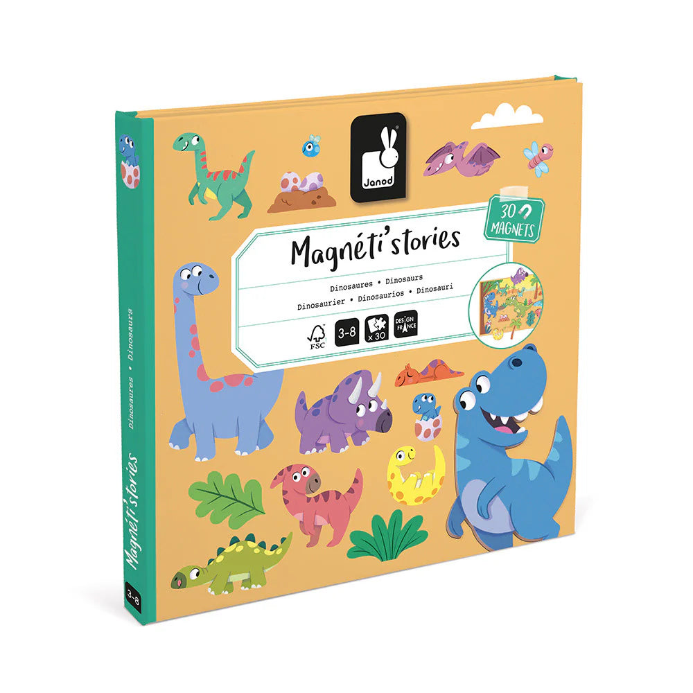 Product image of Janod Magneti'stories Dinosaurs