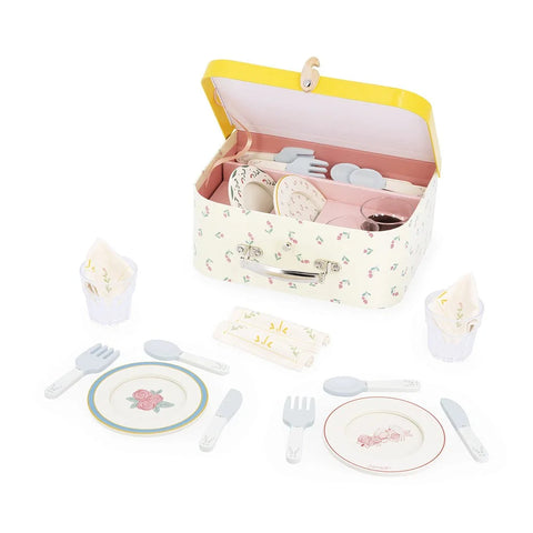 Janod Shiny Grandma - Dinnerware Suitcase