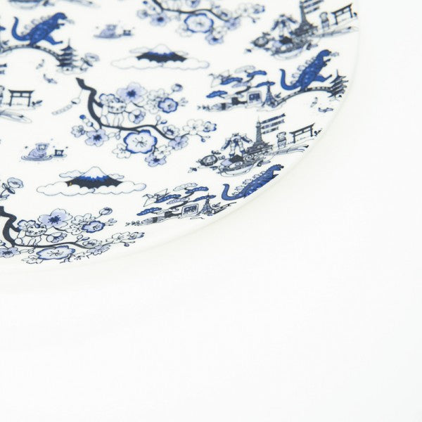 Product image of Japan Toile 8-Inch Starter Plates (Set of 4) – Indigo