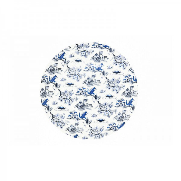 Product image of Japan Toile 8-Inch Starter Plates (Set of 4) – Indigo