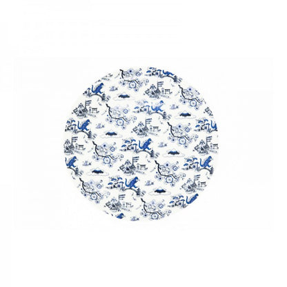 Product image of Japan Toile 8-Inch Starter Plates (Set of 4) – Indigo