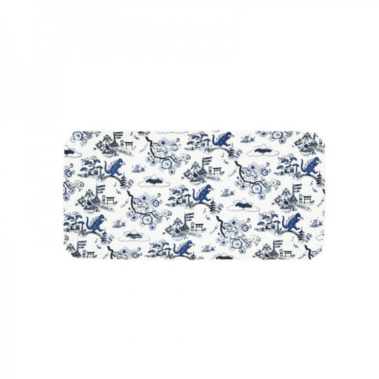 Product image of Japan Toile Rectangular Plate – Indigo