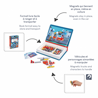 Janod Magneti'Book Firefighter – product view 3