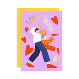 " Love You " Greeting Card