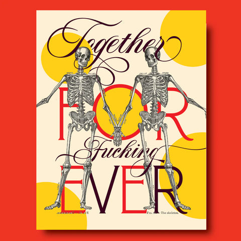 " Skeleton Love! " Card
