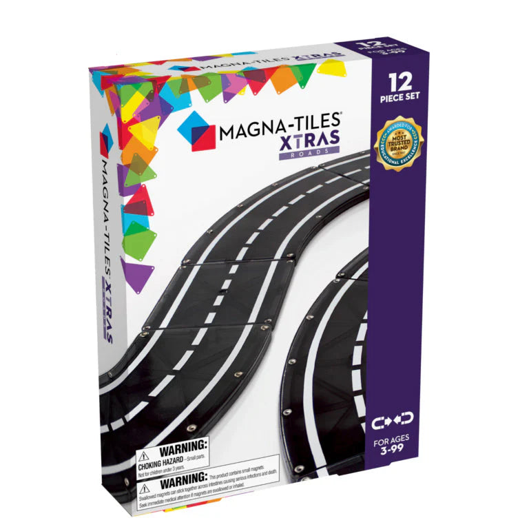 MAGNA-TILES® Xtras: Roads - 12 Piece Set