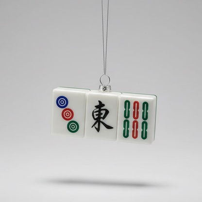 " Mahjong Tiles " Asia Series Glass Hanging Ornament