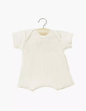 Babies – Ecru ribbed bodysuit shorty | for Minikane Babies 28cm dolls and babies