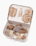 Babies – My Old-Fashioned Suitcase “Birth Kit” Mixed Little Beige Hearts