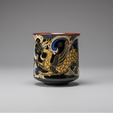 Noble Gold Ceramic Teacup Candle in Gift Box