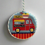 Noodle Truck Needlepoint Ornament - Thorn and Burrow