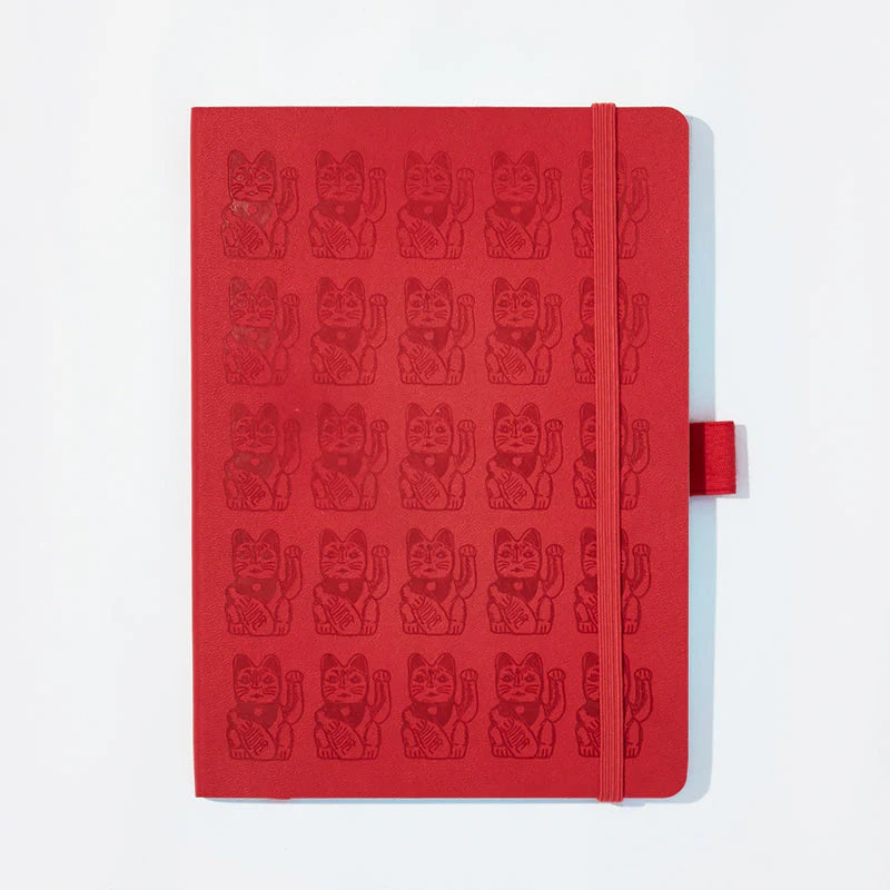 Lucky Cat Dotted Notebook