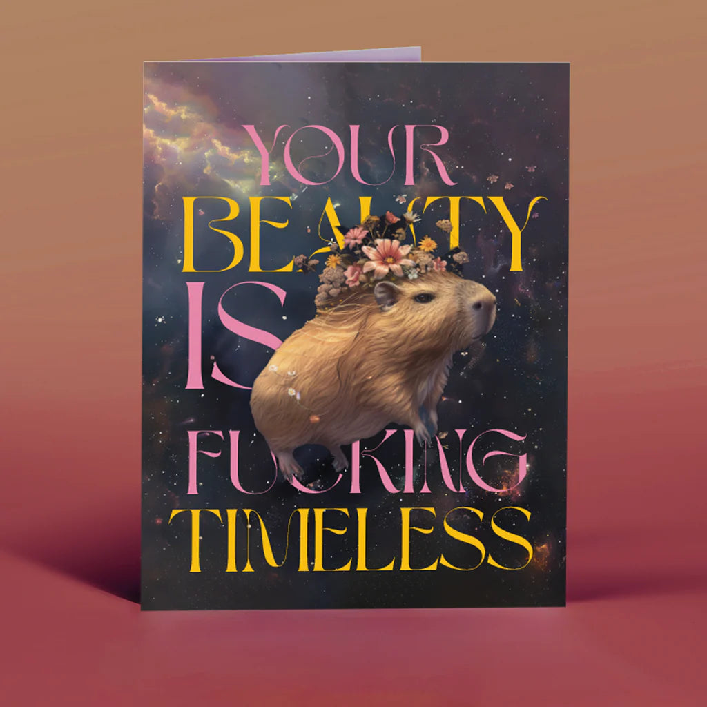 " Fucking Timeless Capybara " Card