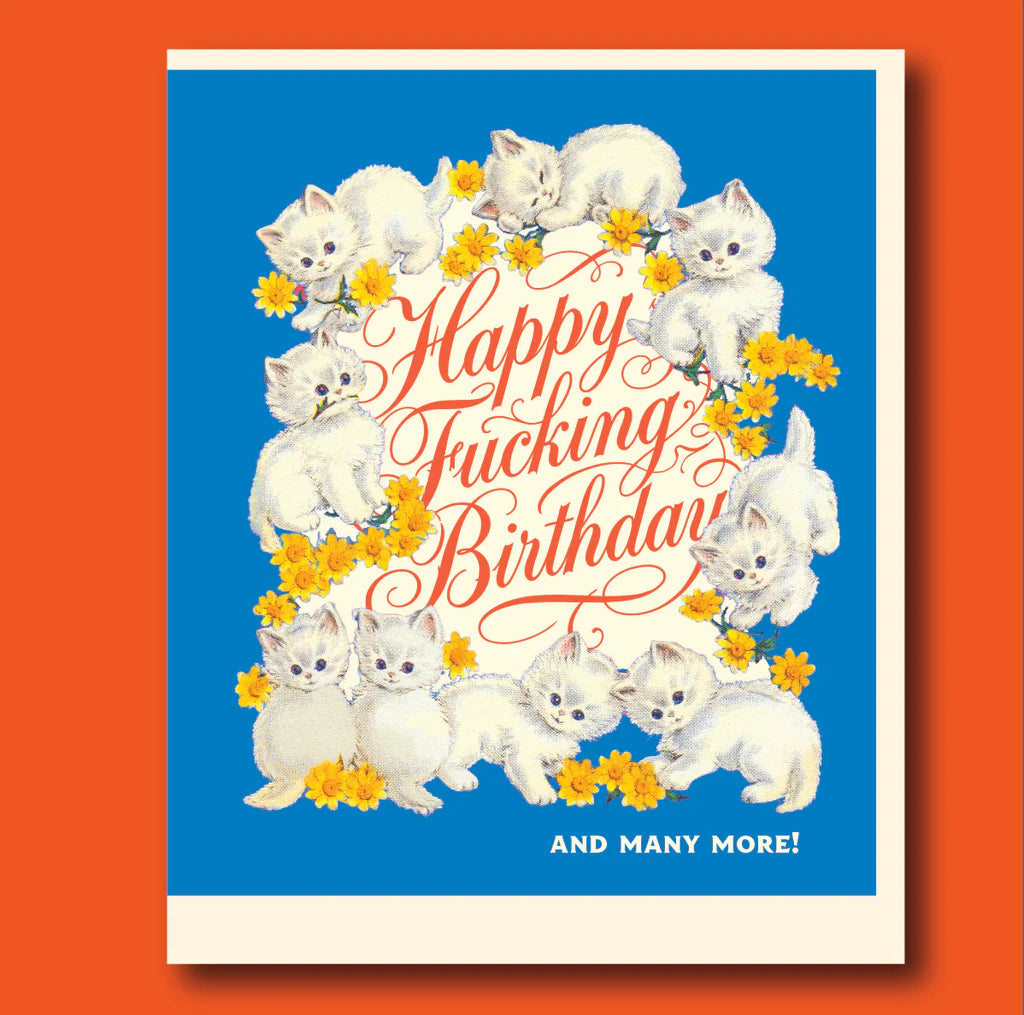 " Kittens Birthday More! " Card