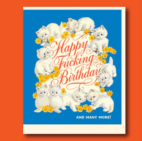 " Kittens Birthday More! " Card