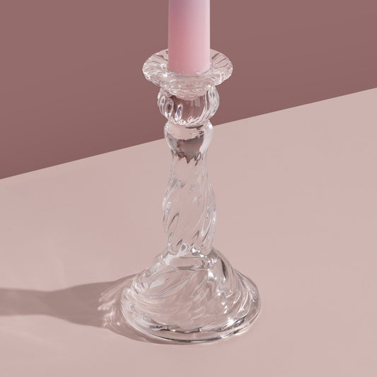 Glass Candleholder